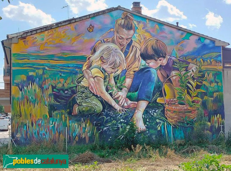 Calldetenes - Mural de Lily Brick <i>Mare, mostra’m la terra</i> (FACC 2024) Calldetenes - Mural de Lily Brick <i>Mare, mostra’m la terra</i> (FACC 2024)