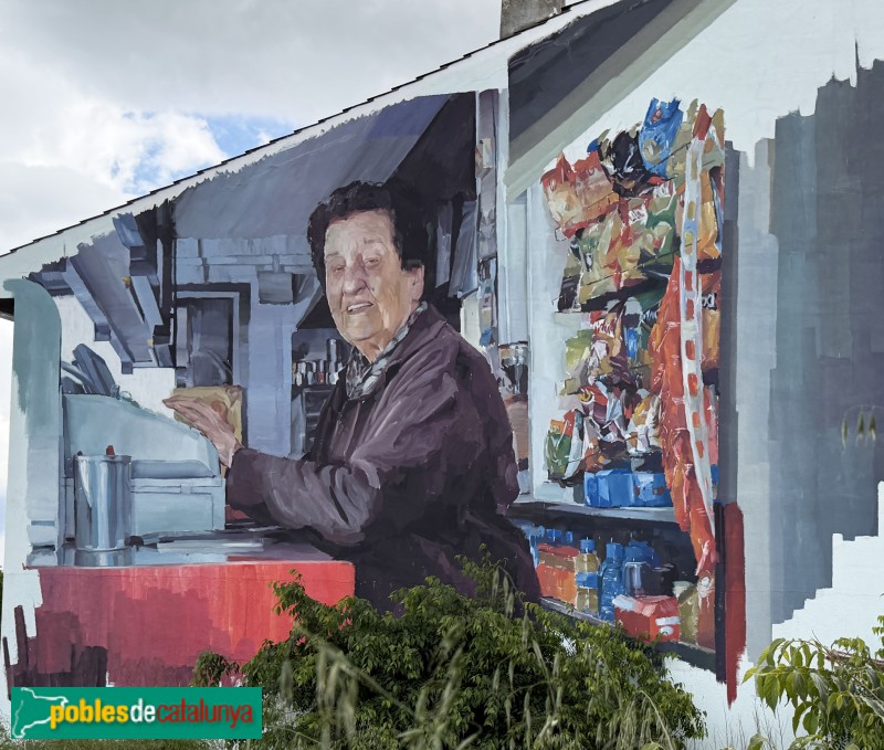 Calldetenes - Mural de Pablo Astrain <i>La Nena</i> (FACC 2024) (Foto: Albert Esteves, 2026) Calldetenes - Mural de Pablo Astrain <i>La Nena</i> (FACC 2024)