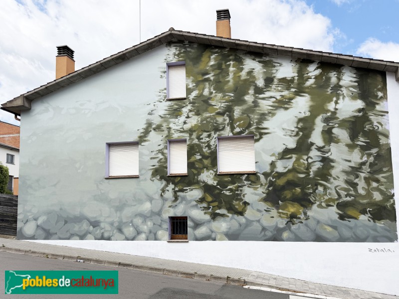 Calldetenes - Mural de Pedro Zabala (FACC 2026) (Foto: Albert Esteves, 2026) Calldetenes - Mural de Pedro Zabala (FACC 2026)