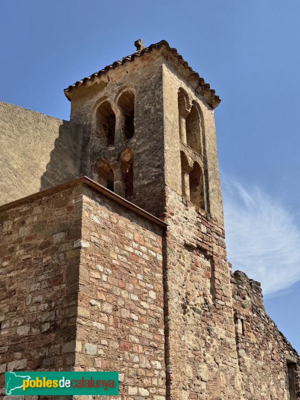 Castellar del Vallès - Església de Sant Feliu del Racó. campanar romànic
