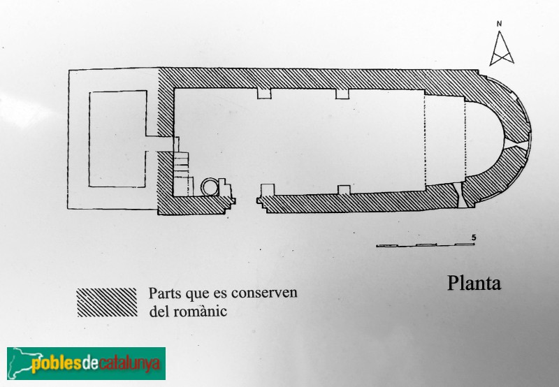 Lles de Cerdanya - Església de Sant Fructuós de Músser. Planta