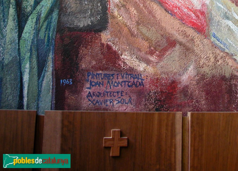 Puigcerdà - Església de Sant Domènec. Signatures - Fusteria (Foto: Marta Montcada) Puigcerdà - Església de Sant Domènec. Signatures - Fusteria