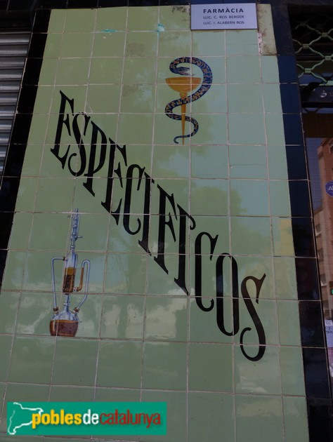 Barcelona - Gran de Sant Andreu, 435. Detall rajoles (Foto: Graciel·la Vidal, 2017) Barcelona - Gran de Sant Andreu, 435. Detall rajoles